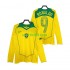 Brasile RONALDO 9 Retro 2004 Uomo Maglia Prima Manica Lunga