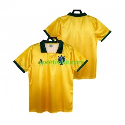 Brasile Retro 1988 Uomo Maglia Prima Manica Corta