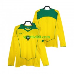 Brasile Retro 2004 Uomo Maglia Prima Manica Lunga