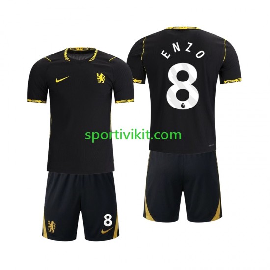 Completo da calcio Bambini Chlesea Enzo Fernandez 8 Maglia Seconda 2026-2027 Manica Corta