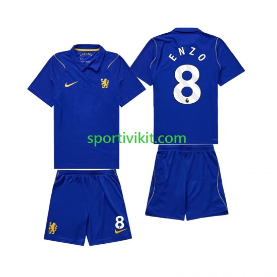 Completo da calcio Bambini Chlesea Enzo Fernandez 8 Maglia Prima 2026-2027 Manica Corta