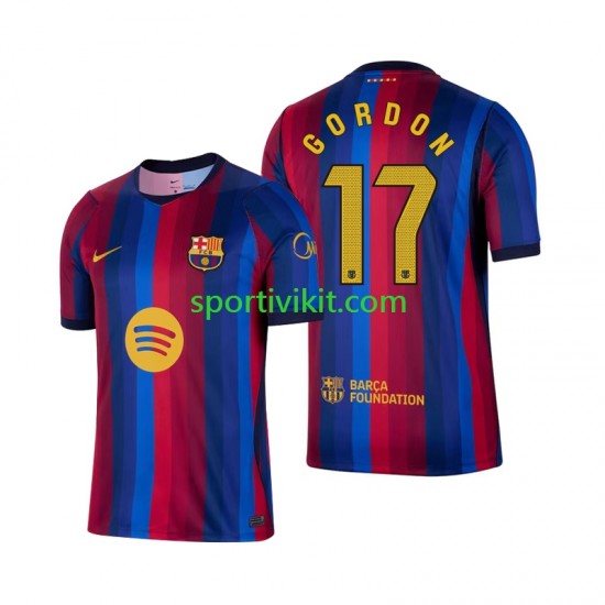 FC Barcelona Anthony Gordon 17 Uomo Maglia Prima 2026-2027 Manica Corta