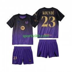 Completo da calcio Bambini FC Barcelona Jules Kounde 23 Maglia Seconda 2026-2027 Manica Corta
