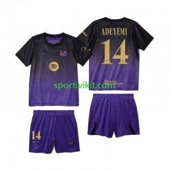 Completo da calcio Bambini FC Barcelona Karim Adeyemi 14 Maglia Seconda 2026-2027 Manica Corta