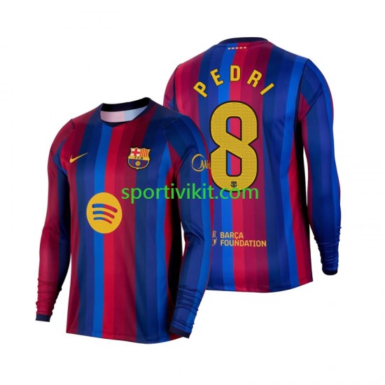 FC Barcelona Pedri 8 Uomo Maglia Prima 2026-2027 Manica Lunga