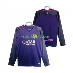 FC Barcelona Retro 2016 2017 Uomo Maglia Seconda Manica Lunga