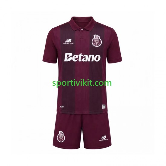 Completo da calcio Bambini FC Porto Maglia Seconda 2026-2027 Manica Corta