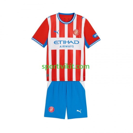 Completo da calcio Bambini Girona Maglia Prima 2026-2027 Manica Corta