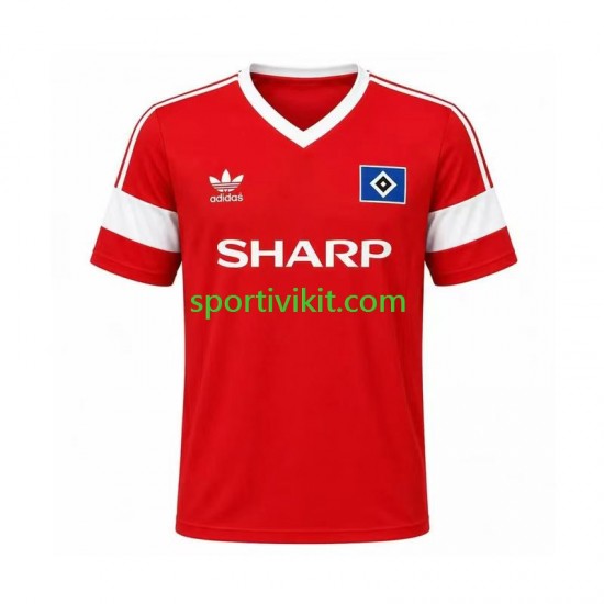 Hamburger SV Retro 1988 Uomo Maglia Seconda Manica Corta