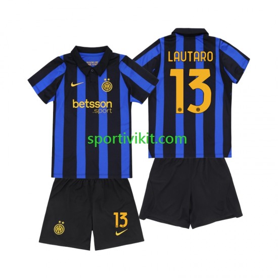 Completo da calcio Bambini Inter Milan Lautaro Martinez 13 Maglia Prima 2026-2027 Manica Corta