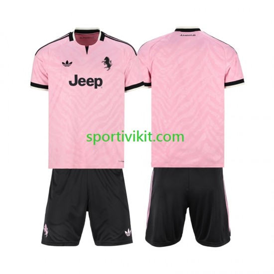 Completo da calcio Bambini Juventus Maglia Seconda 2026-2027 Manica Corta