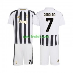Completo da calcio Bambini Juventus Cristiano Ronaldo 7 Maglia Prima 2026-2027 Manica Corta
