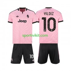 Completo da calcio Bambini Juventus Kenan Yildiz 10 Maglia Seconda 2026-2027 Manica Corta