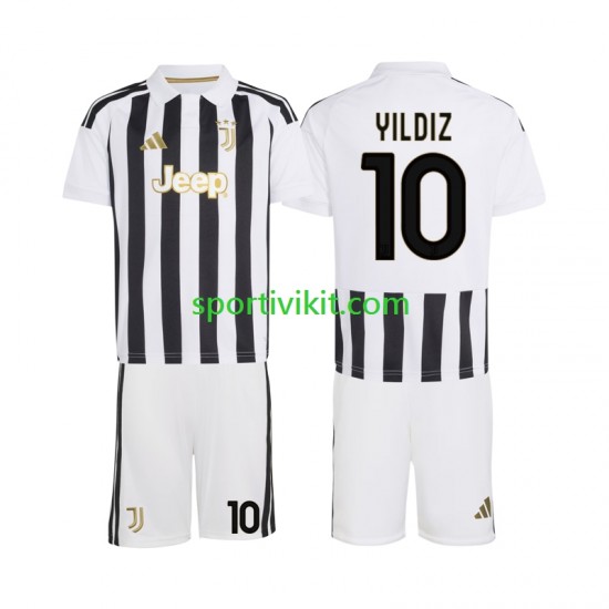 Completo da calcio Bambini Juventus Kenan Yildiz 10 Maglia Prima 2026-2027 Manica Corta