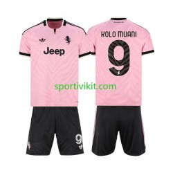 Completo da calcio Bambini Juventus Randal Kolo Muani 9 Maglia Seconda 2026-2027 Manica Corta