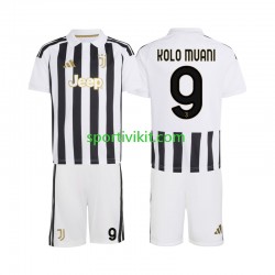 Completo da calcio Bambini Juventus Randal Kolo Muani 9 Maglia Prima 2026-2027 Manica Corta