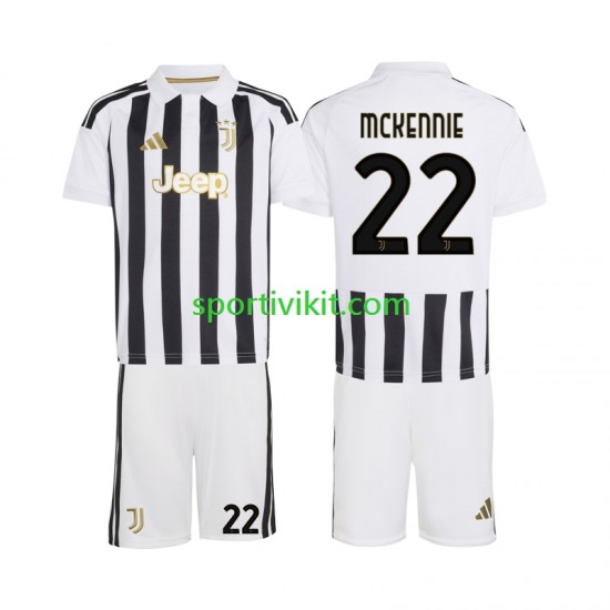 Completo da calcio Bambini Juventus Weston McKennie 22 Maglia Prima 2026-2027 Manica Corta