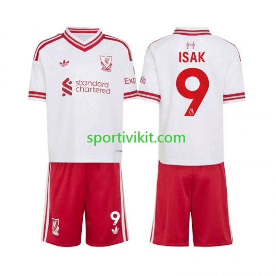 Completo da calcio Bambini Liverpool Alexander Isak 9 Maglia Seconda 2026-2027 Manica Corta