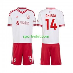 Completo da calcio Bambini Liverpool Federico Chiesa 14 Maglia Seconda 2026-2027 Manica Corta