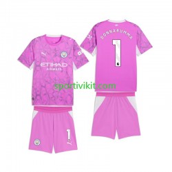 Completo da calcio Bambini Manchester City Portiere Gianluigi Donnarumma 1 Maglia Seconda 2026-2027 Manica Corta