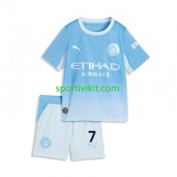 Completo da calcio Bambini Manchester City Omar Marmoush 7 Maglia Prima 2026-2027 Manica Corta