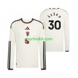 Manchester United Benjamin Sesko 30 Uomo Maglia Terza 2026-2027 Manica Lunga