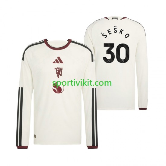 Manchester United Benjamin Sesko 30 Uomo Maglia Terza 2026-2027 Manica Lunga