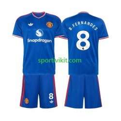 Completo da calcio Bambini Manchester United Bruno Fernandes 8 Maglia Seconda 2026-2027 Manica Corta