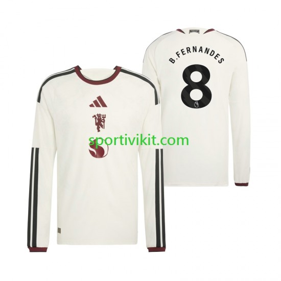 Manchester United Bruno Fernandes 8 Uomo Maglia Terza 2026-2027 Manica Lunga