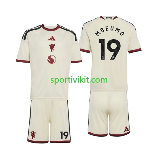 Completo da calcio Bambini Manchester United Bryan Mbeumo 19 Maglia Terza 2026-2027 Manica Corta