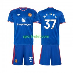 Completo da calcio Bambini Manchester United Kobbie Mainoo 37 Maglia Seconda 2026-2027 Manica Corta