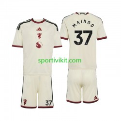 Completo da calcio Bambini Manchester United Kobbie Mainoo 37 Maglia Terza 2026-2027 Manica Corta