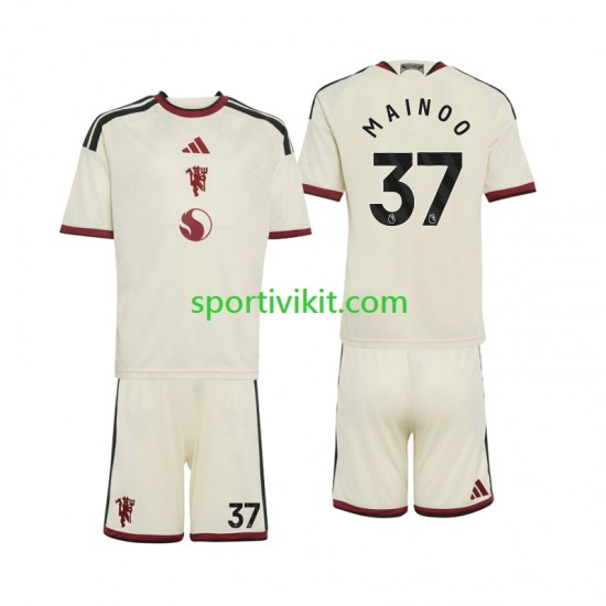 Completo da calcio Bambini Manchester United Kobbie Mainoo 37 Maglia Terza 2026-2027 Manica Corta