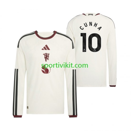 Manchester United Matheus Cunha 10 Uomo Maglia Terza 2026-2027 Manica Lunga
