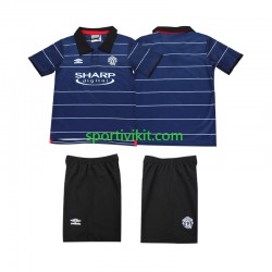 Completo da calcio Bambini Manchester United Retro 1999 2000 Maglia Seconda Manica Corta