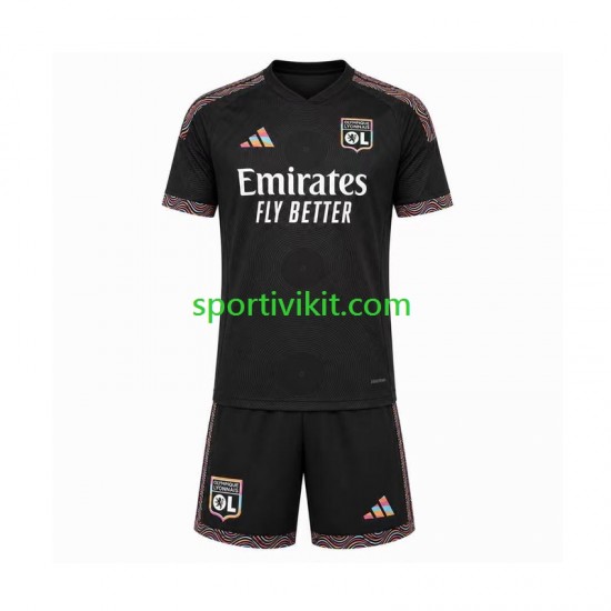 Completo da calcio Bambini Olympique Lyonnais Maglia Terza 2026-2027 Manica Corta