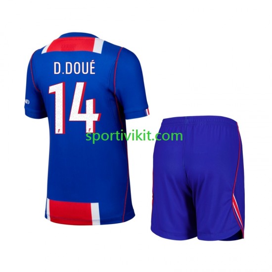 Completo da calcio Bambini Paris Saint-Germain Desire Doue 14 Maglia Prima 2026-2027 Manica Corta