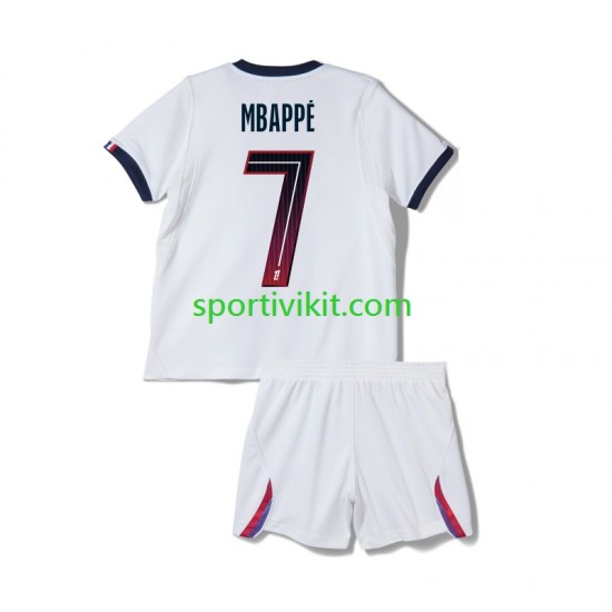 Completo da calcio Bambini Paris Saint-Germain Mbappé Kylian 7 Maglia Seconda 2026-2027 Manica Corta