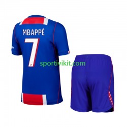 Completo da calcio Bambini Paris Saint-Germain Mbappé Kylian 7 Maglia Prima 2026-2027 Manica Corta