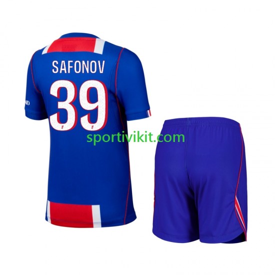Completo da calcio Bambini Paris Saint-Germain Matvey Safonov 39 Maglia Prima 2026-2027 Manica Corta