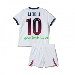 Completo da calcio Bambini Paris Saint-Germain Ousmane Dembele 10 Maglia Seconda 2026-2027 Manica Corta