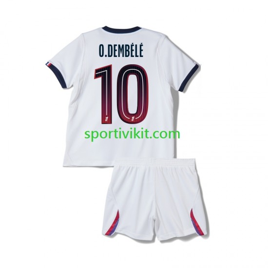 Completo da calcio Bambini Paris Saint-Germain Ousmane Dembele 10 Maglia Seconda 2026-2027 Manica Corta