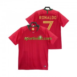 Portogallo Cristiano Ronaldo 7 Retro 2018 Uomo Maglia Prima Manica Corta