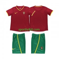 Completo da calcio Bambini Portogallo Retro 2002 Maglia Prima Manica Corta