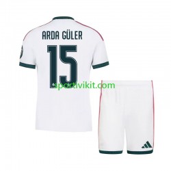 Completo da calcio Bambini Real Madrid Arda Guler 15 Maglia Prima 2026-2027 Manica Corta