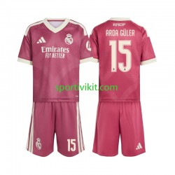 Completo da calcio Bambini Real Madrid Arda Guler 15 Maglia Terza 2026-2027 Manica Corta