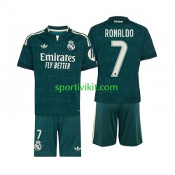 Completo da calcio Bambini Real Madrid Cristiano Ronaldo 7 Maglia Seconda 2026-2027 Manica Corta