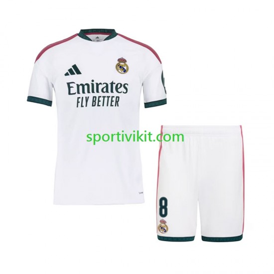Completo da calcio Bambini Real Madrid Federico Valverde 8 Maglia Prima 2026-2027 Manica Corta