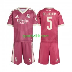 Completo da calcio Bambini Real Madrid Jude Bellingham 5 Maglia Terza 2026-2027 Manica Corta