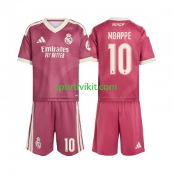 Completo da calcio Bambini Real Madrid Mbappé Kylian 10 Maglia Terza 2026-2027 Manica Corta